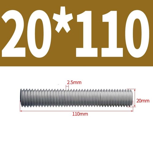 A2 Stainless Steel Threaded Rod Full Thread Studding Bar M10 M12 M14 M16 M18 M20 - Picture 126 of 133