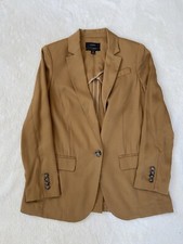 J.CREW 198 Alfie Khaki Blazer Jacket Top in Gramercy Twill Size 0