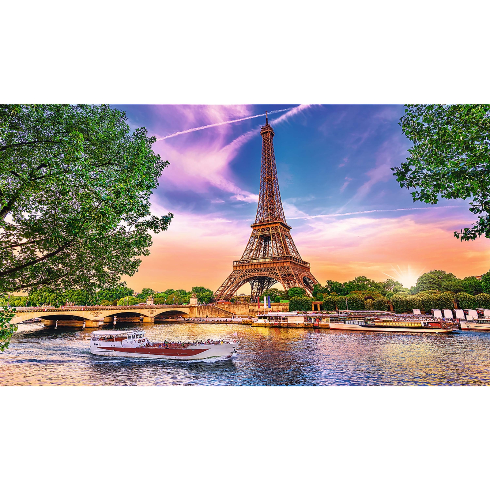 Trefl Red 1000 Piece Puzzle & Sorter - Sunset over Paris | eBay
