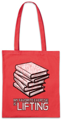My Favorite Exercise Is Lifting Stofftasche Einkaufstasche Lehrer Fun Bücher