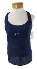NWT Nike Swim Womens Convertible Layered Tankini Top L Navy MSRP 72