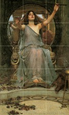 Fantasy Art Mural Ceramic Backsplash Bath Tile 480