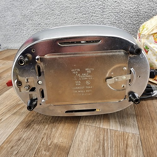 Iona Select-O-Matic Toaster Vintage Chrome 2-Slice Mid-Century w/ Cover - Picture 2 of 14