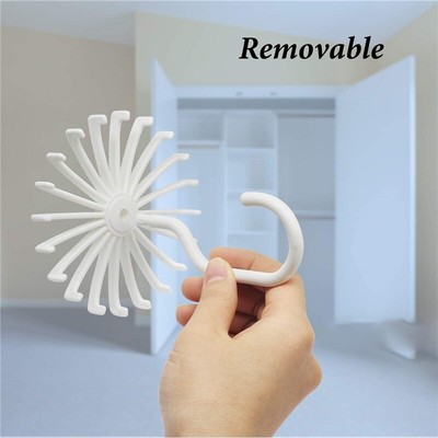 3PC Tie Hanger 360° Adjustable Hanger Scarf Belt Hook Storage Holder
