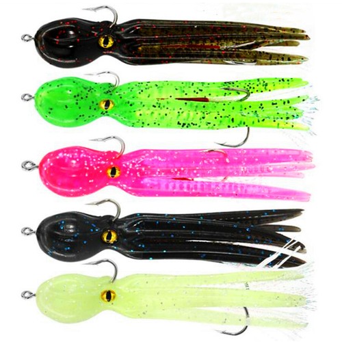 2PCS Glow Soft Fishing Lure Swimbait 0.78oz Artificial Bait Jigs Hooks Saltwater - Picture 3 of 17
