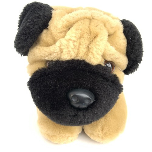 Aurora Flopsie 12" Pug-Ger Pug Puppy Dog Plush Stuffed Animal Brown Eyes So Soft - Picture 2 of 9