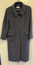 Eastex Grey Long Wool Cashmere Blend Coat Women’s Uk 12