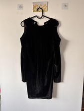 Topshop Velvet Off The Shoulder Dress Size 10