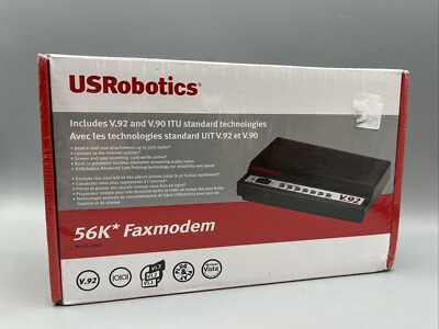 US Robotics 56K Serial Controller Faxmodem 2006 Model 5686G V.92 V.90 NOS