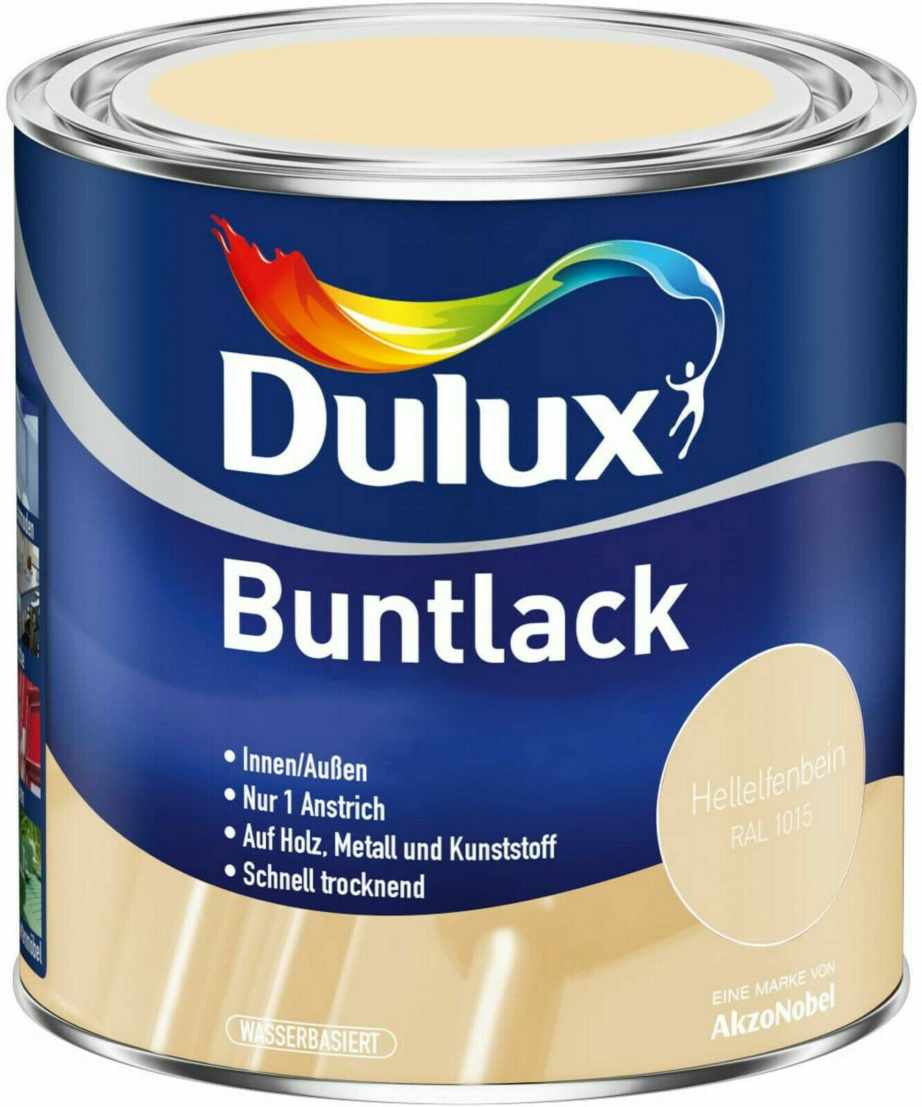Buntlack Dulux 500ml Glänzend 2in1 Lack + Grundierung Farbwahl Holz Metall NEU