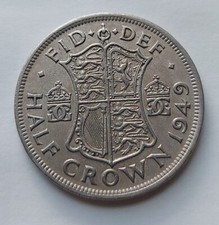 1949 King George VI  Halfcrown:  Circulated Condition