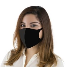Black Unisex Face Mask Reusable Washable Cover Masks Fashion Cloth Men Women