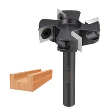 XCAN Planfräser 8mm Schaft 4 Zähne 40mm Hobelfräser Abflachfräser für Oberfräse