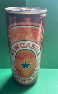VINTAGE NEWCASTLE BROWN ALE CS pull tab Beer Can Scotland ENGLAND 450 ml STAR
