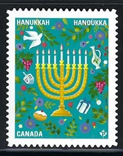 CANADA - SCOTT 3411i - VFNH - FROM QUATERLY PACK - HANUKKAH - 2023