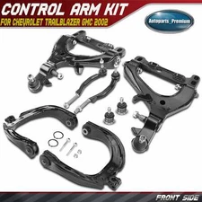 8Pcs Front Control Arm Tie Rod End Ball Joint for Chevrolet Trailblazer GMC 2002