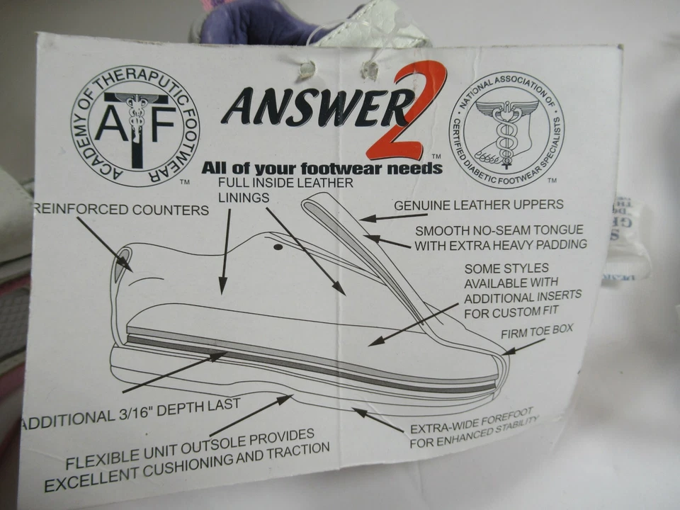 New w/Box Answer 2 Size 4.5 Wide Toddler Baby Therapeutic Orthopedic Pink White - Image 4 of 4