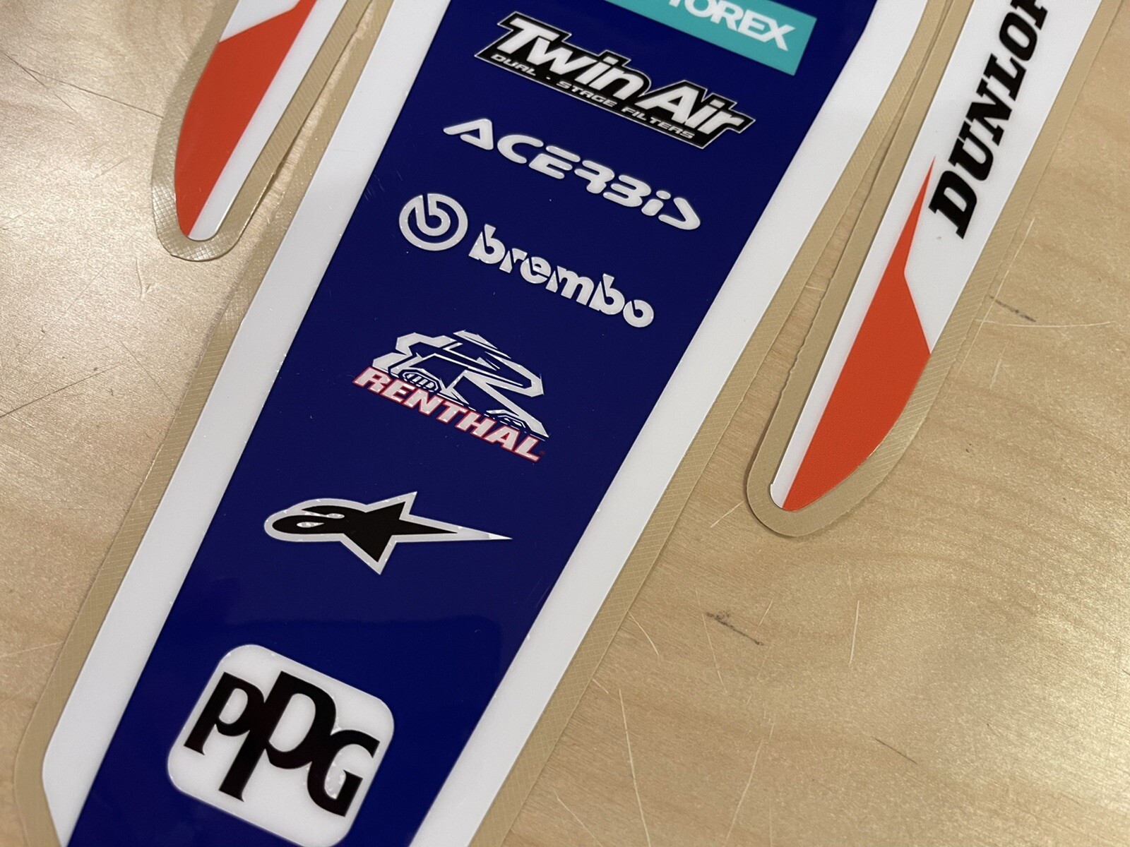 KTM Rear Fender Graphics Decal Navy/White Fits KTM 250 350 450 SXF