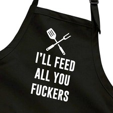 I'll Feed All You Funny Apron Full-Length w/Pockets Apron gift for men and women