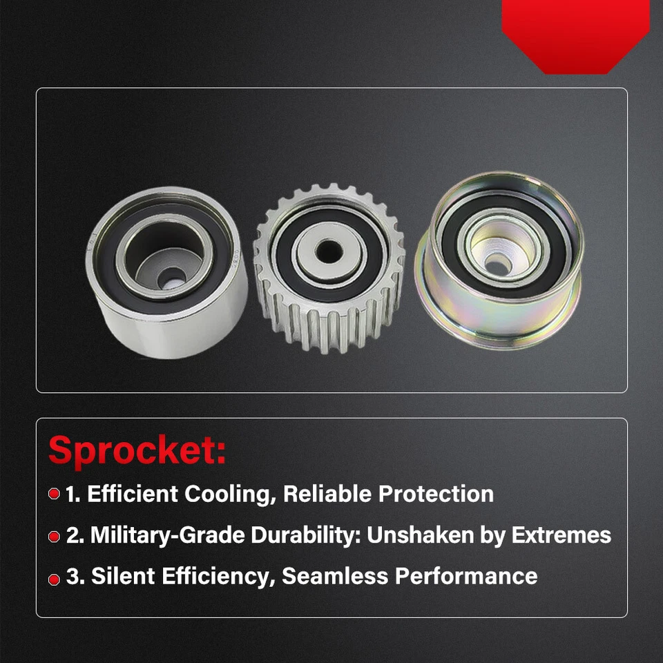 Kit de correia dentada bomba de água para 2006-12 Subaru Outback Impreza Forester 2.5L SOHC - Imagem 4 de 4