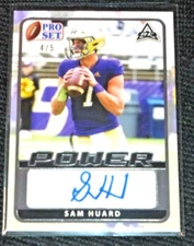 2021-2022 Leaf Pro Set Power Auto Signed Autograph~Sam Huard #d/5 USC Trojan ARC