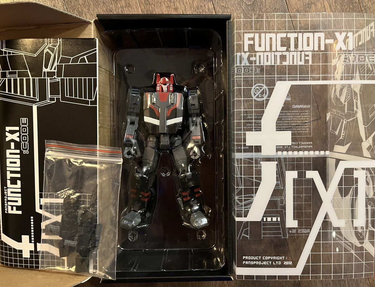 最も優遇 X1 Function FansProject Transformer CODE Chromedome Black G1