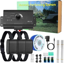In-Ground Underground Waterproof Electric Dog Pet Fence System 2 Shock Collar