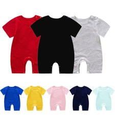 Newborn Infant Baby Boy Girl Kids Cotton Romper Jumpsuit Bodysuit Clothes Outfit