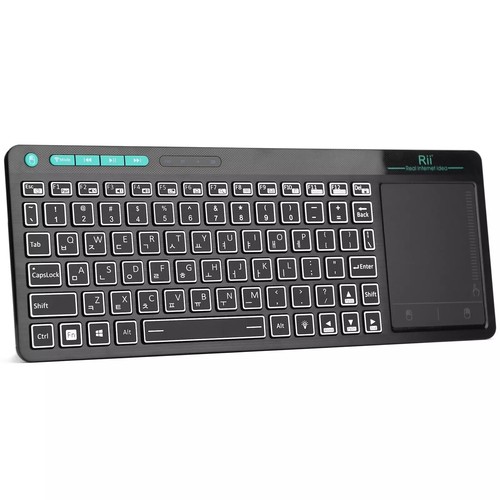 Mini Wireless Keyboard With Mouse Touchpad And RGB Backlit Small Rechargeable - Picture 14 of 15
