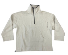 POLO RALPH LAUREN MEN'S PONCHO SWEATER BEIGE CAMEL 1/4 ZIP