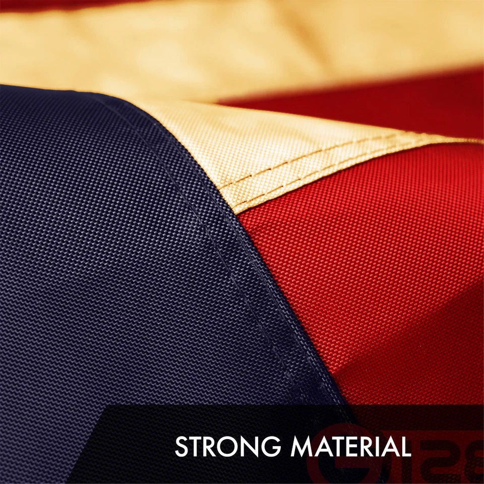 Bandera manchada de té Betsy Ross 1776 3x5 pies bordada poliéster 420D por G128 Foto 4 de 4