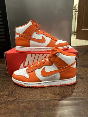 Nike Dunk High Mens Syracuse 2021 DD1869 101 BRAND NEW, DS Size 12