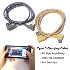 1M Type C 90° Right Angle USB C 3.1 Fast Data Sync Charging Charger Cable