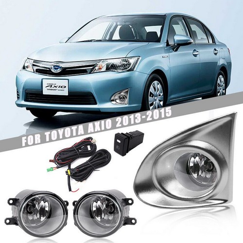 Fog Light Driving Lamp For Toyota Corolla Axio 2013 2014 2015 w/Chrome Bezel - Picture 4 of 12