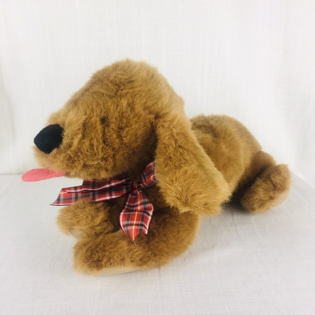 GUND Big Plush Puppy Dog Light Brown Retriever Stuffed Animal Tongue