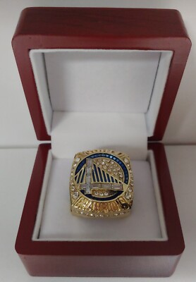 Stephen Curry- 2022 Golden State Warriors Championship Ring W Wooden  Display Box