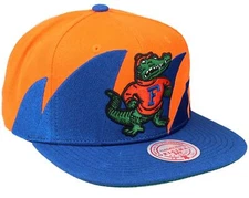 Mens Mitchell & Ness NCAA SHARKTOOTH SNAPBACK U OF FLORIDA