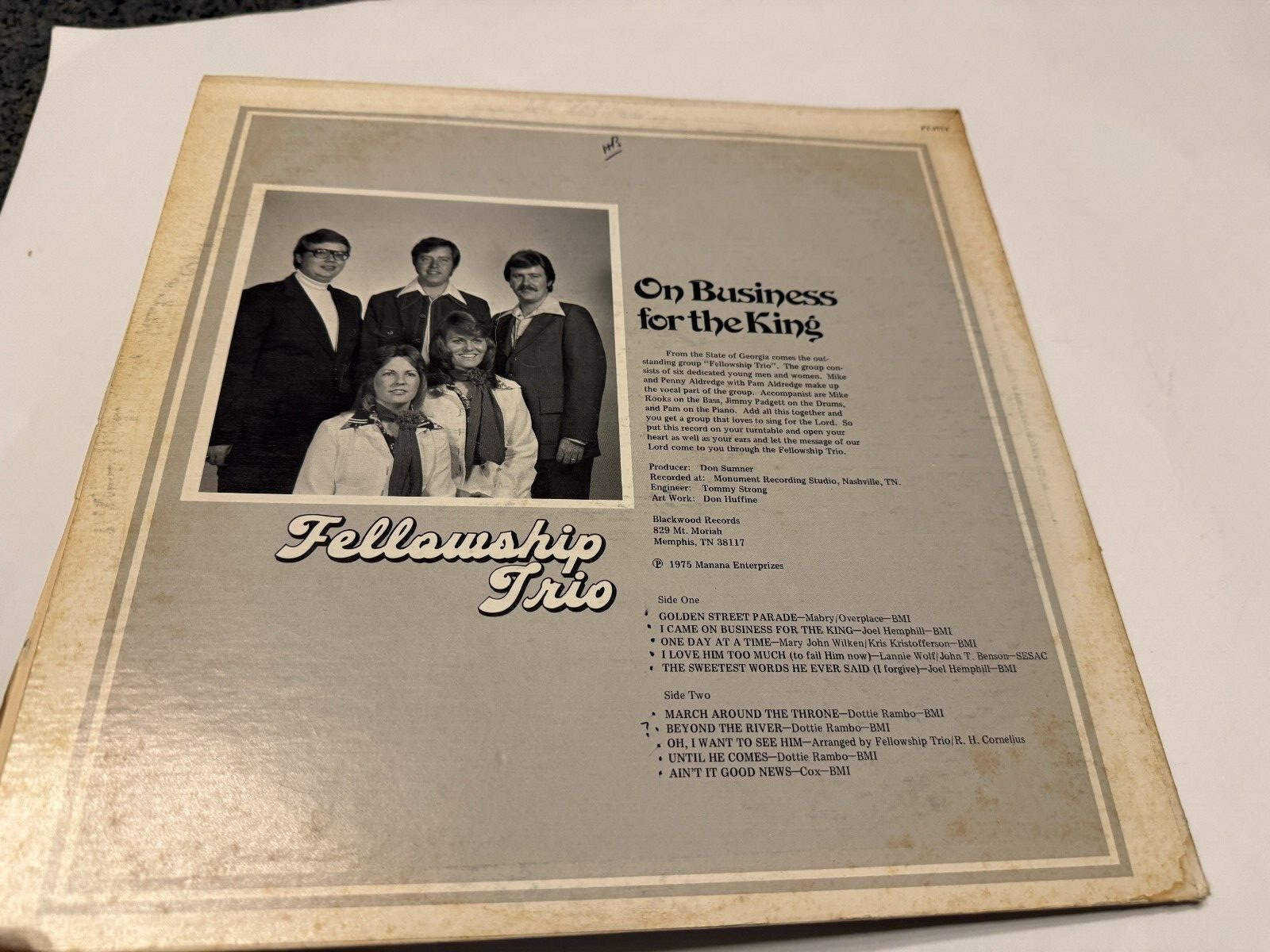 The Fellowship Trio - On Business for the King - Rare Southern Christian Gospel!