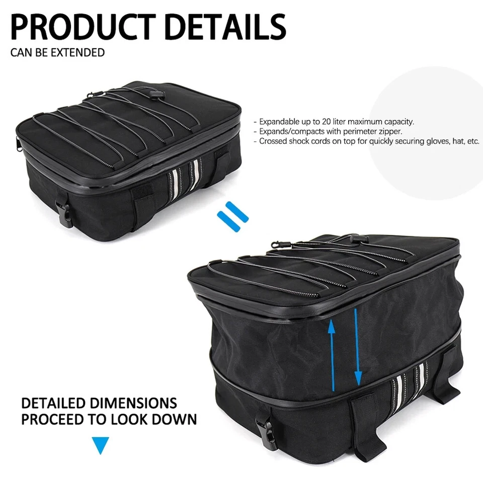 For BMW R1250GS R1300GS Adventure R1200GS LC ADV Side Case Panniers Luggage - Immagine 3 di 4