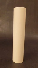 6" Plain Ivory Paper Candle Cover Chandelier Lamp Socket, Standard Size #CC809I