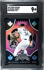2019 Panini Chronicles Crusade #4 Michael Kopech PINK PRIZM /25 SGC 9 MINT RC
