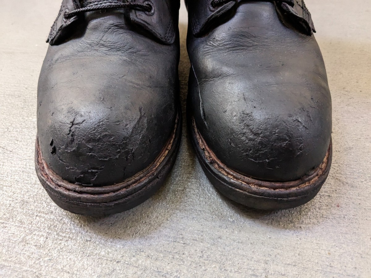 RED WING SHOES 08133 ブラック 10E Red Wings Combat Boots Men 10 EE Wide Leather Black Rubber