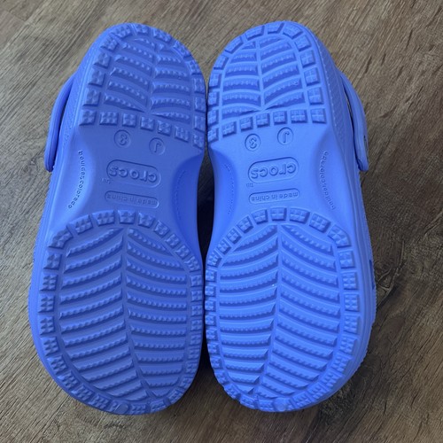 Crocs Classic Youth Girls Unisex Sz J3 Purple Slip On Rubber Comfort School NWOT - Bild 13 von 14