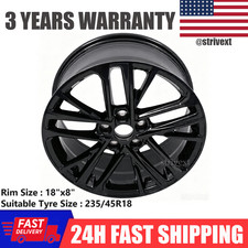 18x8 Alloy Replacement Wheel Rim For Toyota Camry 2025-2026 Gloss Black