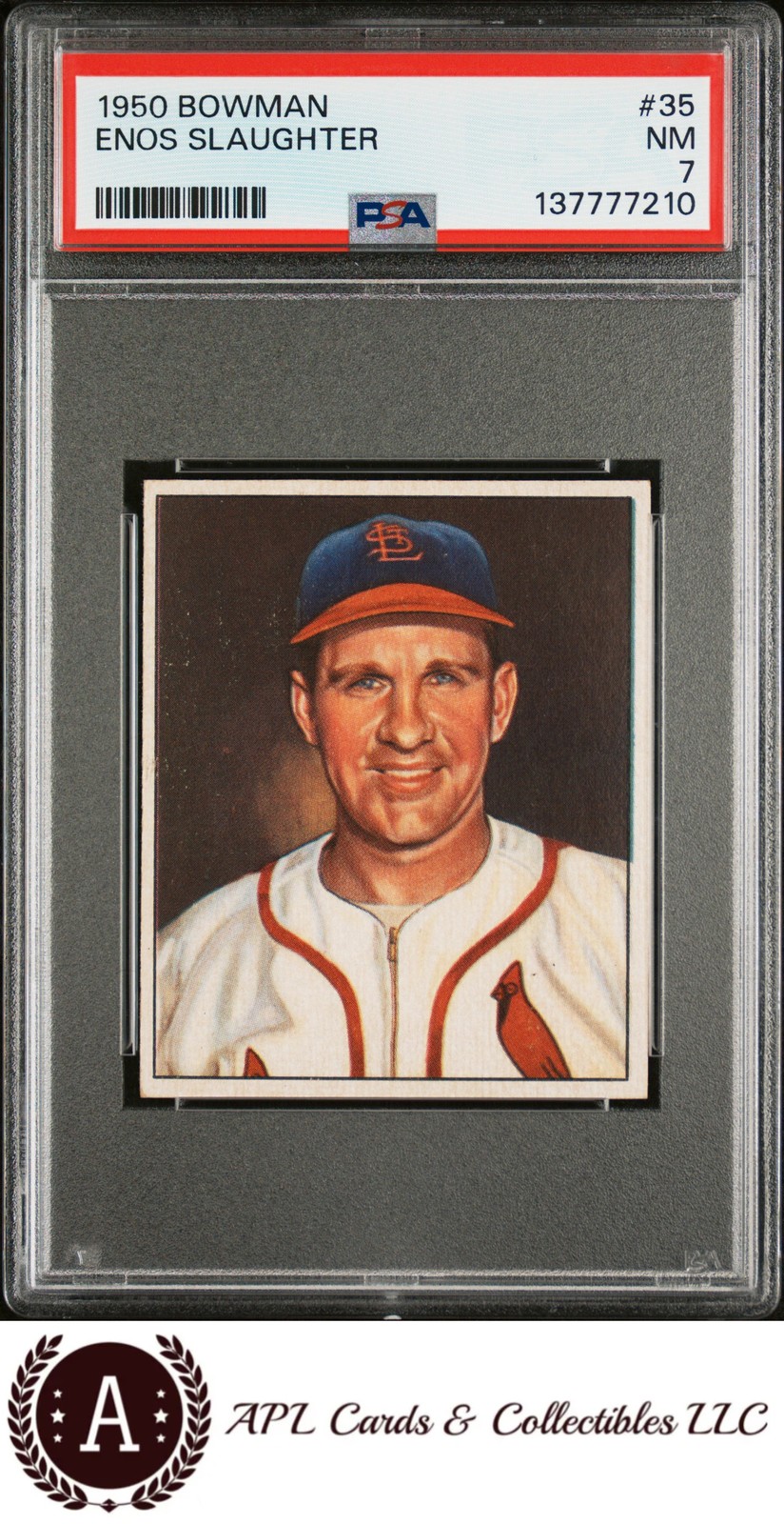 1950 Bowman #35 Enos Slaughter PSA 7