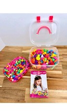 Cordless Popper Style Snap Bead Jewelry Making Kit Kids DIY Craft Set with Case