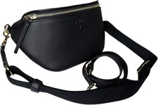 Authentic Tory Burch Women's Thea Belt Bag Fanny Pack Waist Bag Black 