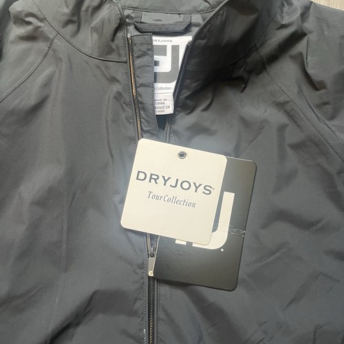 NWT FootJoy DryJoy Tour Collection XL Black 1/2 Zip Golf Water Resistant - Picture 2 of 12