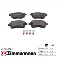 Zimmermann 25184.195.1 Bremsbelagsatz FüR KIA Venga YN