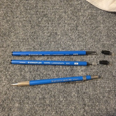 Vintage Staedtler Mars 780 Mechanical Pencil Made In Germany And 2H And H Lead 